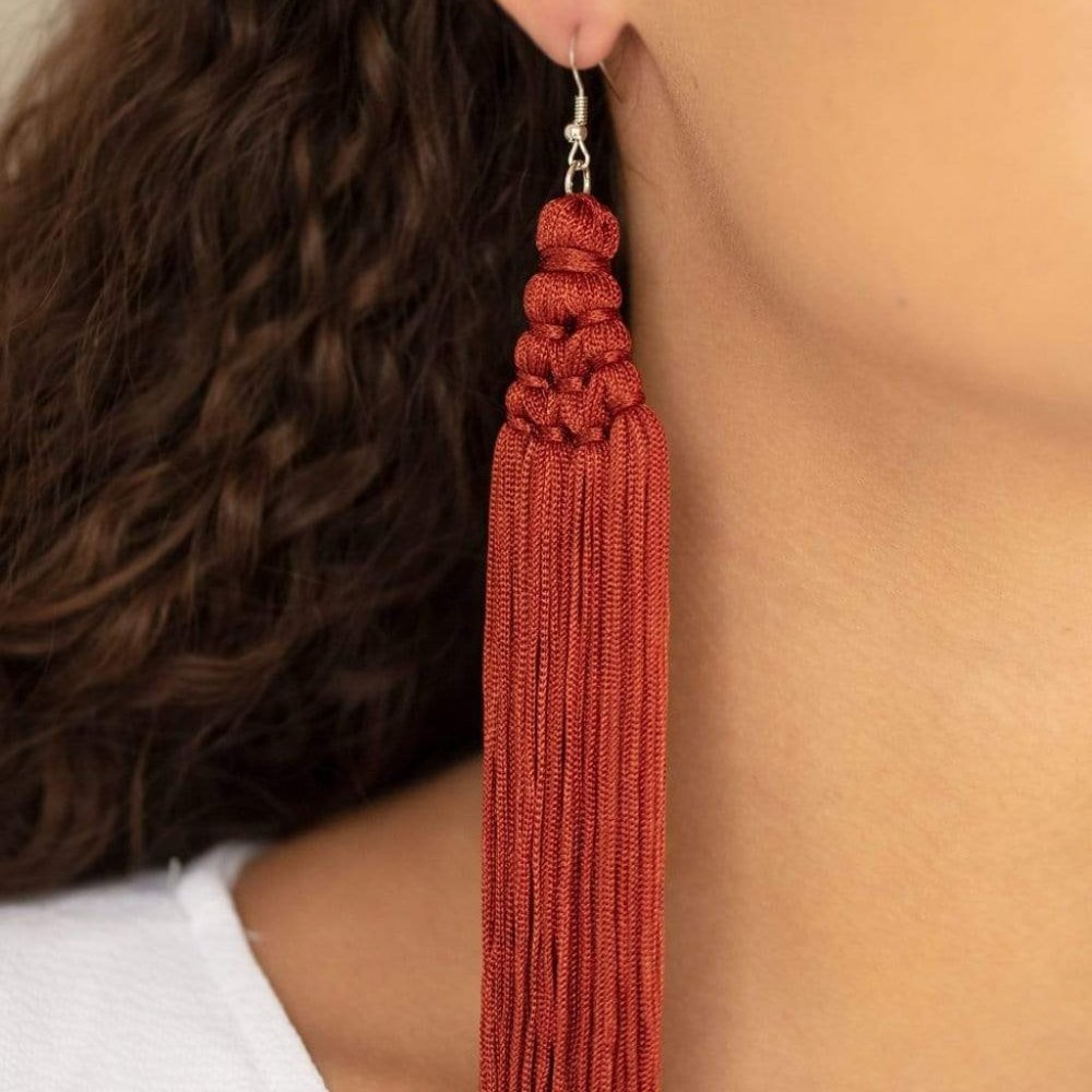 Magic Carpet Ride - Brown Earring